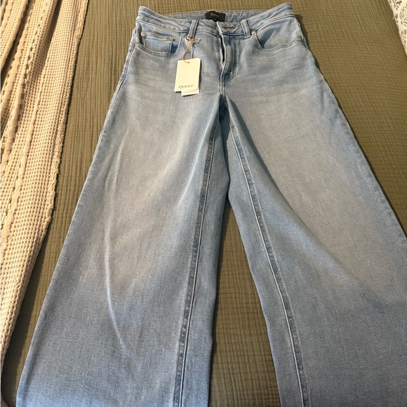 Quince Light Blue Flare Jeans - Picture 3 of 4